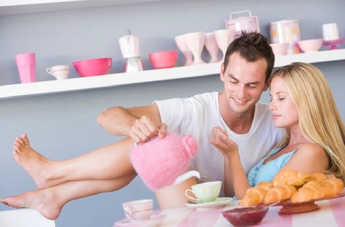 Relations between a man and a woman