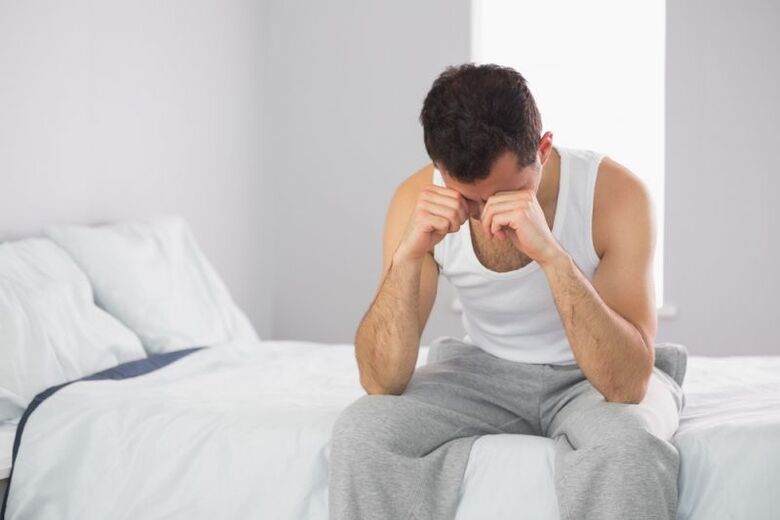 A man in bed