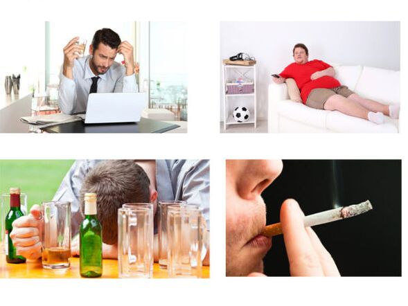 Negative factors affecting potency in men