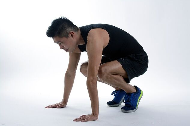 Squats for blood circulation in the pelvic region help to increase potency